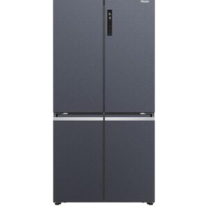 Haier Cube 90 HCR5919ENMB Total No Frost American Fridge Freezer, E Rated - Black
